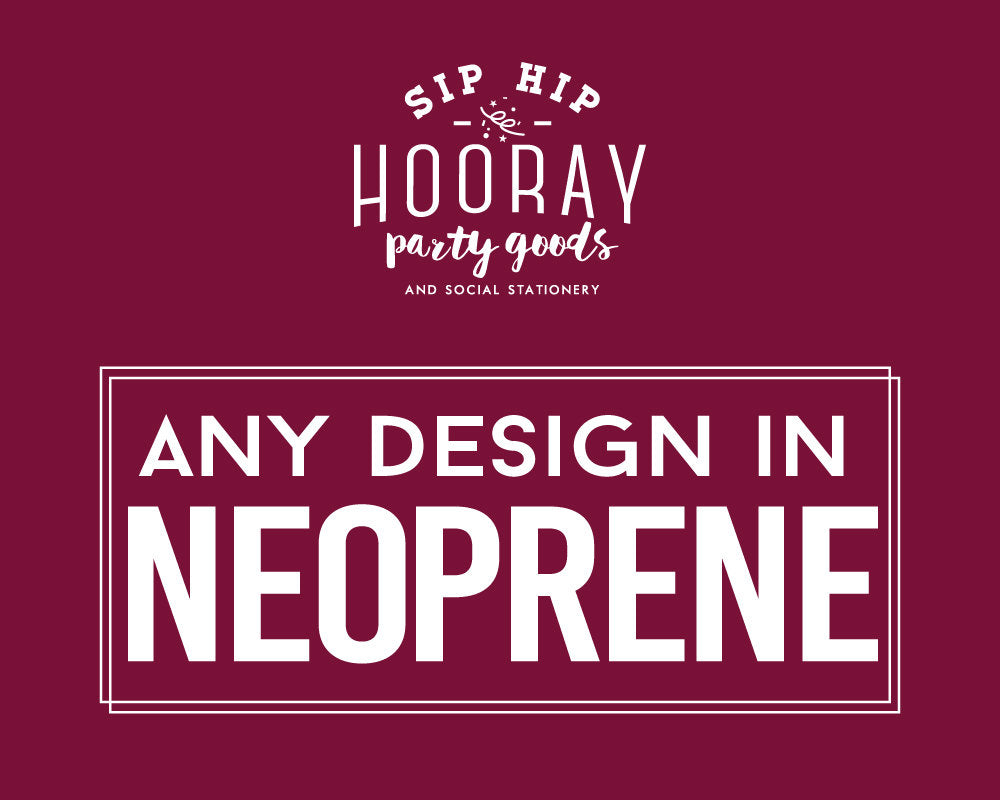 Neoprene Wedding Favor Can Coolers