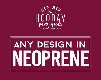 Neoprene Wedding Favor Can Coolers