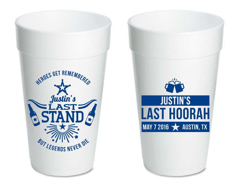 Bachelor Party Foam Cups #1498