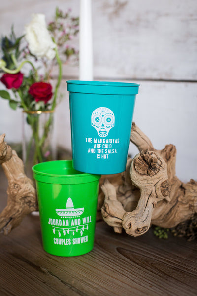Fiesta Couples Shower Stadium Cups #1033