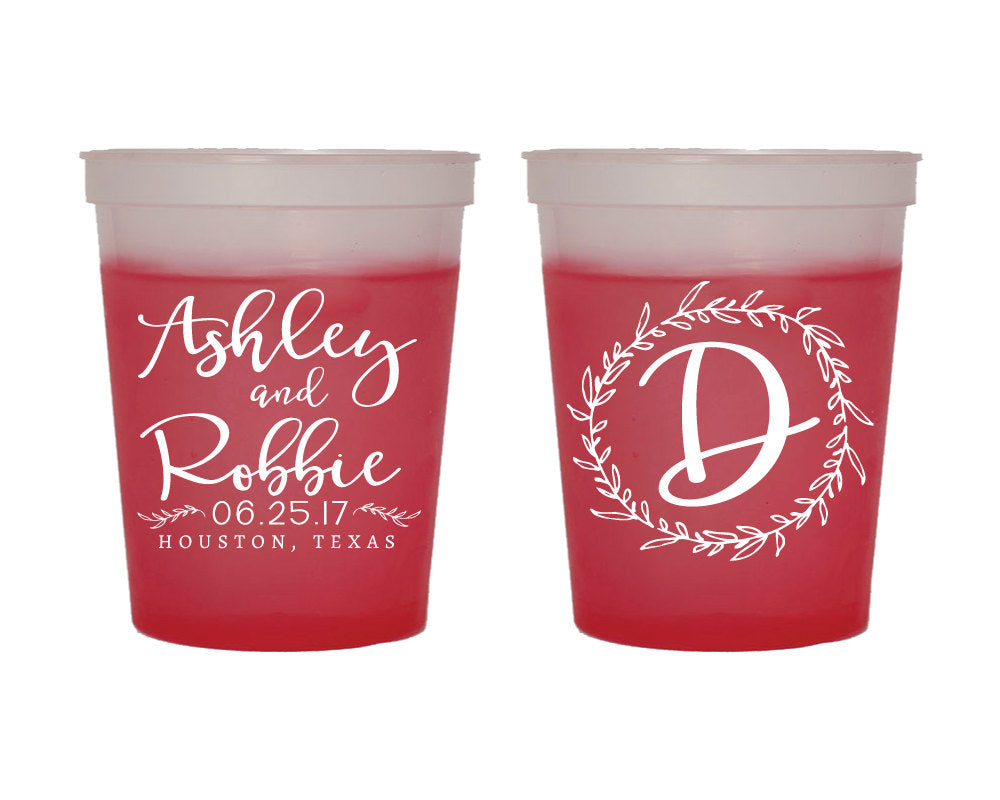 Custom Engagement Color Changing Cups #1506