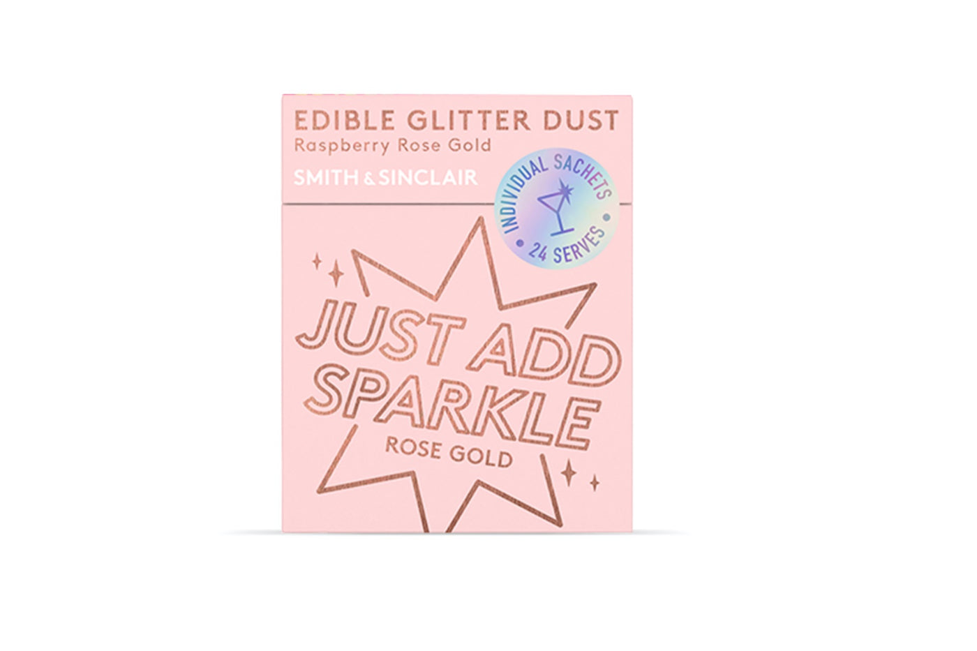 Raspberry Edible Glitter Dust - Rose Gold