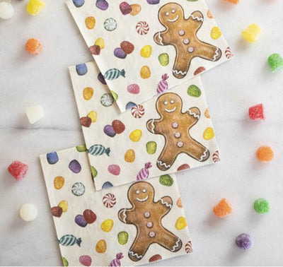 Gingerbread Cocktail Napkin