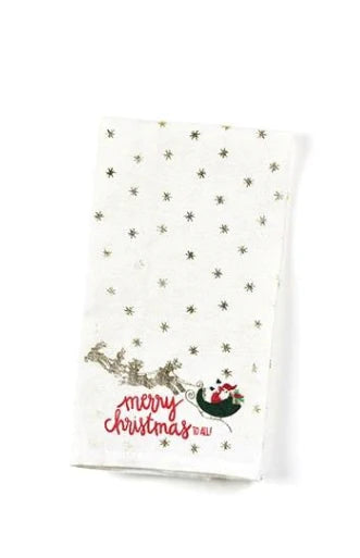 Christmas in the Village Santa Medium Hand Towel