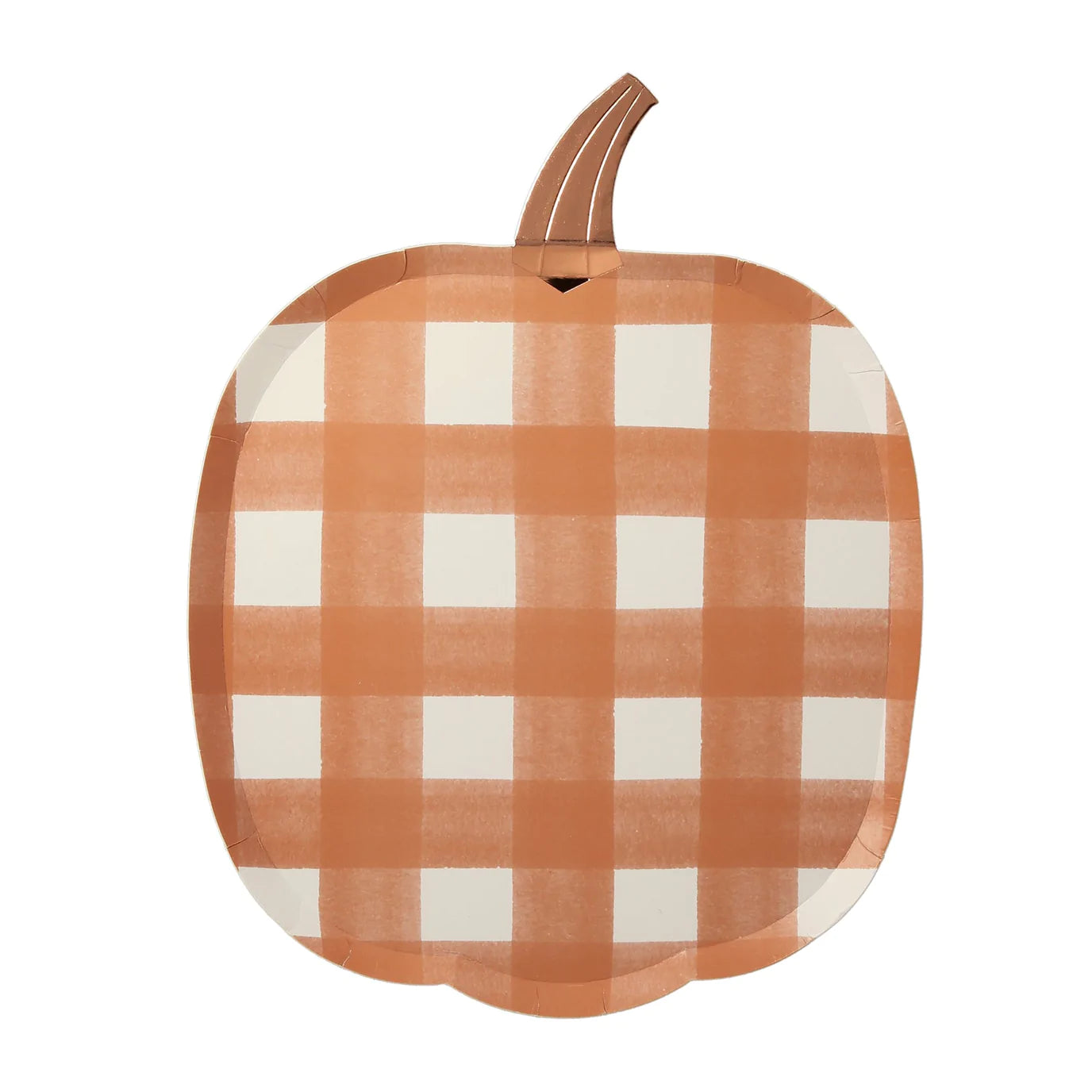 Gingham Pumpkin Plates (8)