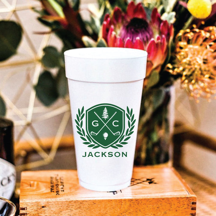 20 ounce styrofoam disposable cups Monogrammed Custom 20oz Styrofoam Cups