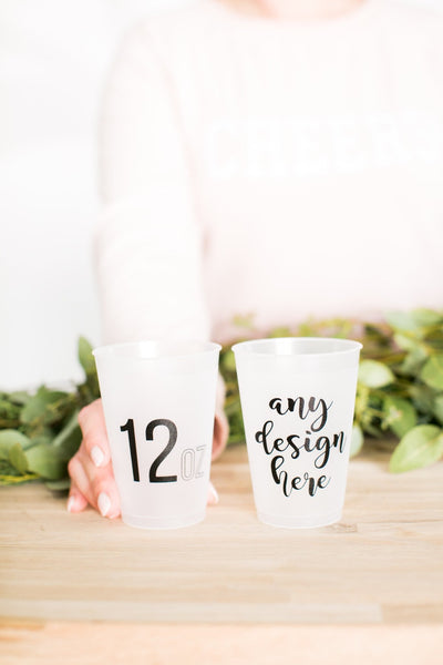 Personalized 12oz Frosted Cups Default Title #MWS Options 812570503