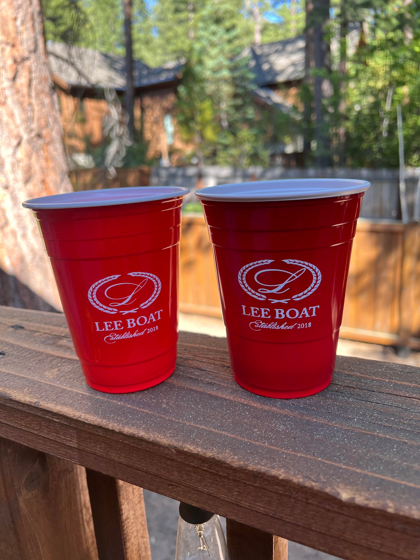 Red Personalized Soft Plastic Cups - Clear and Colors